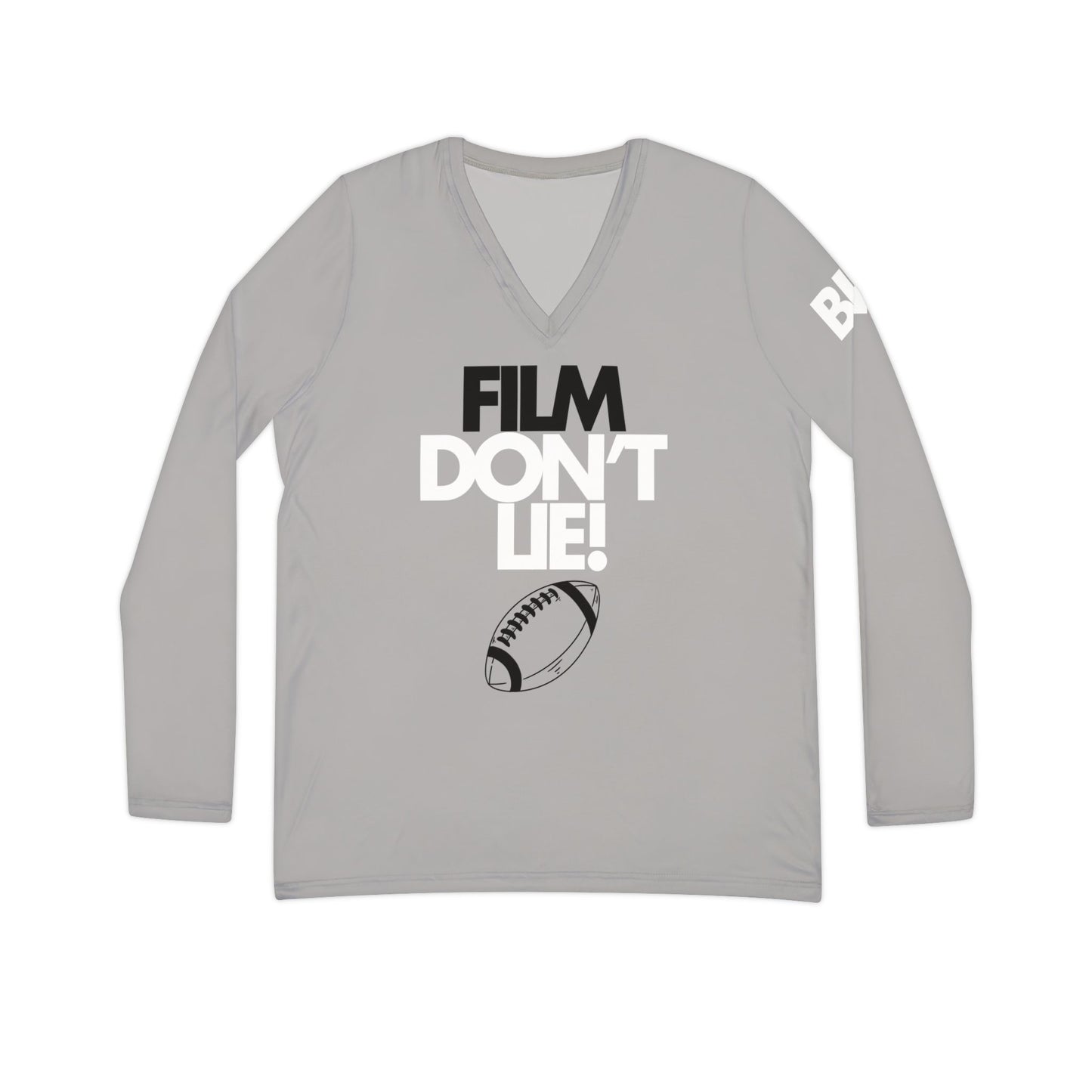 Women's Film Don't Lie Long Sleeve V-neck Shirt