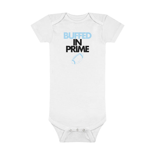 blue baby BIP onesie